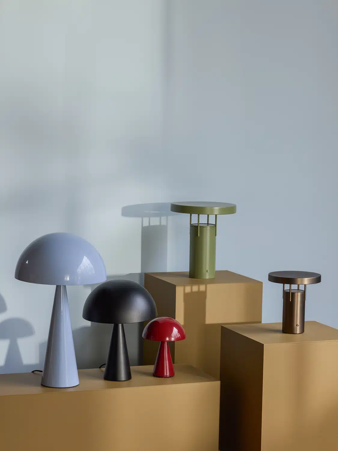 Mush Bordlampe Høj Isblå
