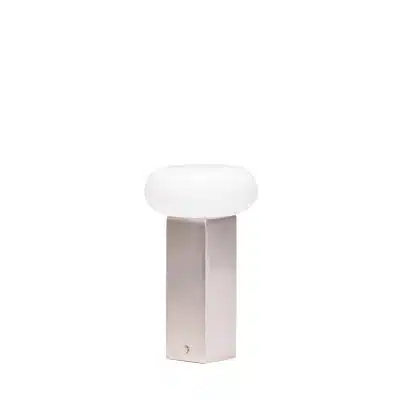 Low Transportabel Lampe Nikkel