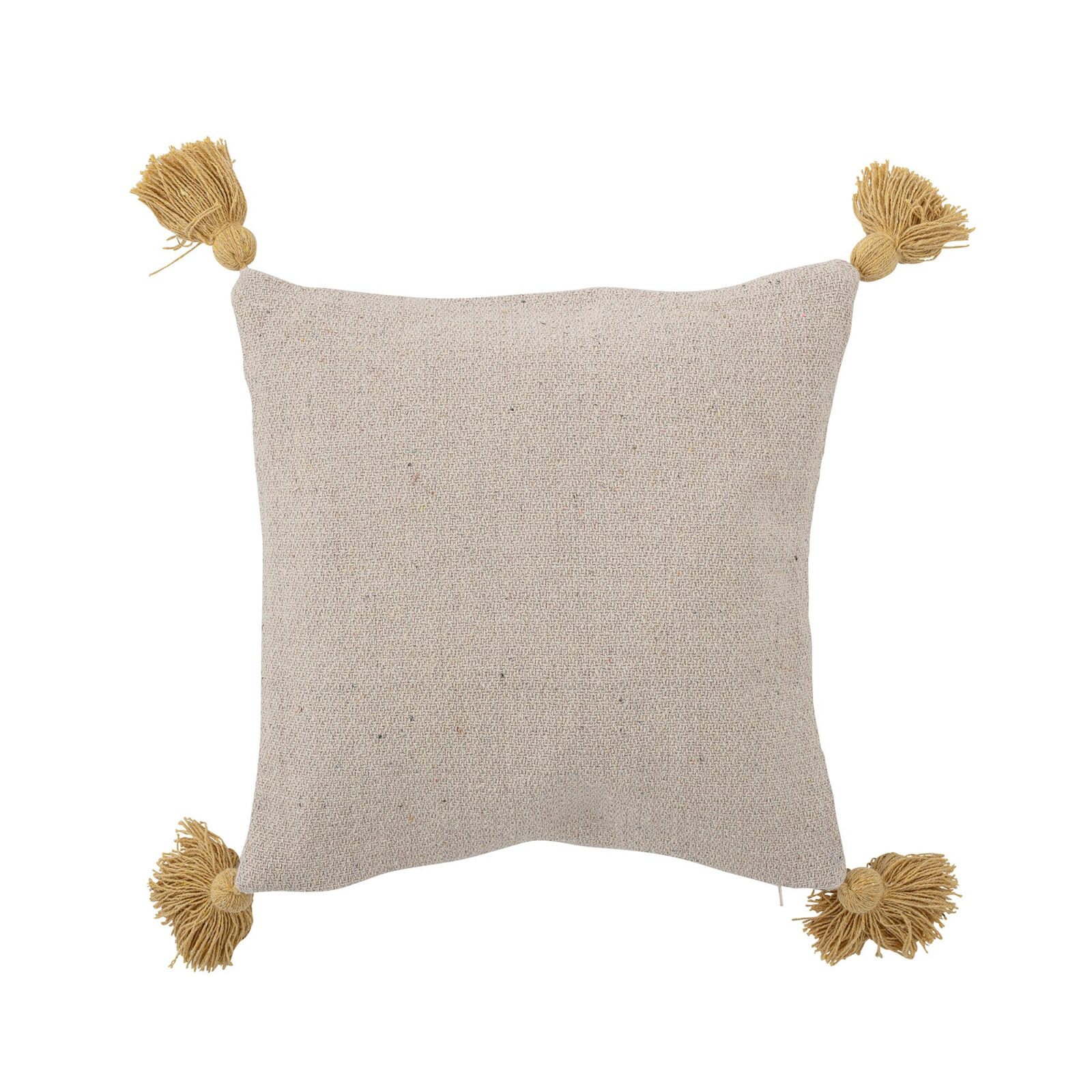 Filipa Pude, Gul, Genanvendt Bomuld – L40xW40 cm