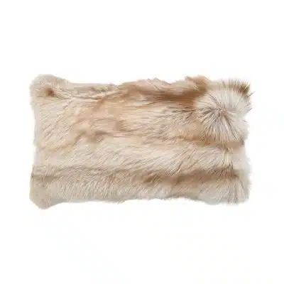 Premium rævepude | Kashmirbagside | Norge | Palomino | 75x42 cm