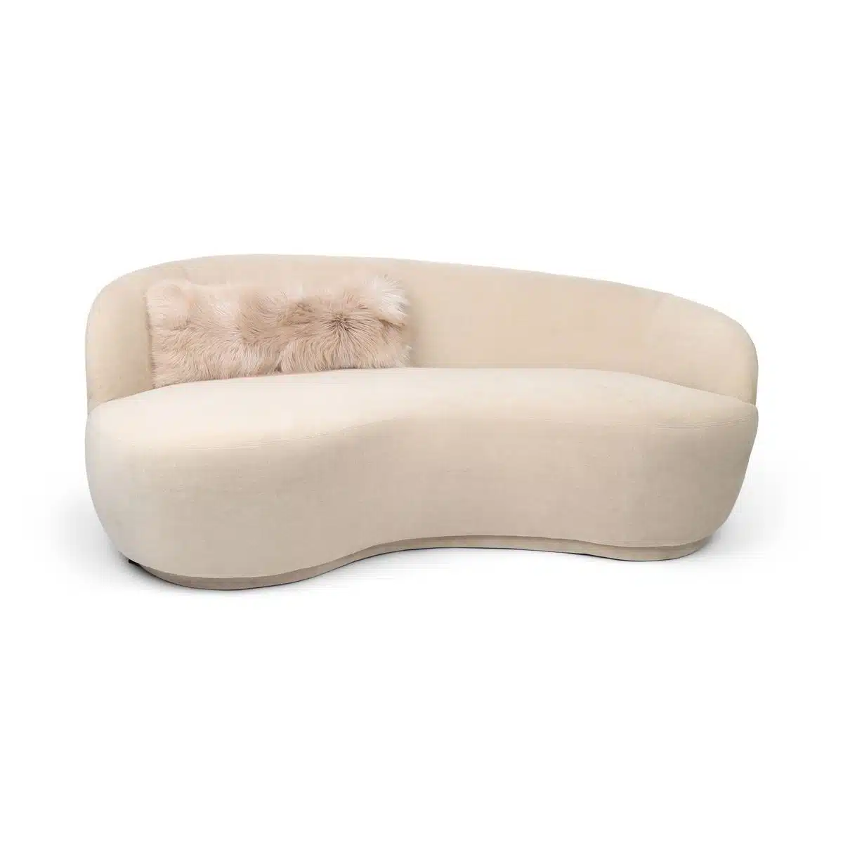 Premium Rævepude | Cashmere Bagside | Norge | Latte | 30×75 cm